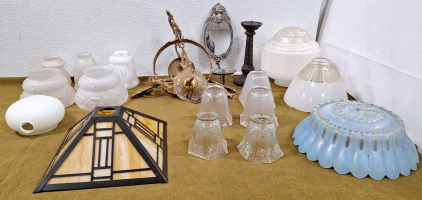 Collection Of Assorted Light Globe Covers & More