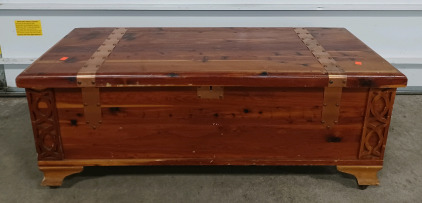 (1) 17"&times;43.5" Cedar Wood Chest