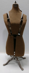 (1) Adjustable Dress Form Mannequin w/Cast Iron Base