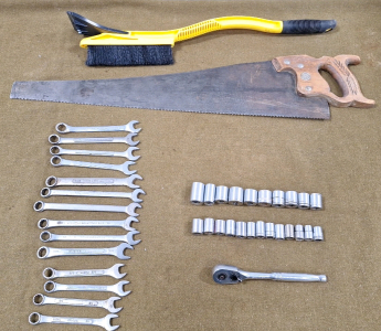(1) Stanley 3/8 Ratchet W/Assorted Sockets & More