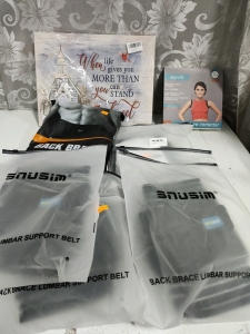 Box of Back Support Braces,Posture Correcters & More