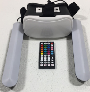 Onn Head Set With Remote Small Lights 11&rdquo;7/8x2&rdquo;