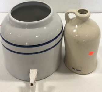 Tea Jugs (1) With dispenser 9&rdquo;1/2 .x10&rdquo; 10&rdquo;x6&rdquo;