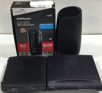 (4) Cable Modem & WiFi .Router Boxes All Arris Brand