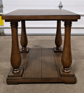 (1) Solid Wood End Table