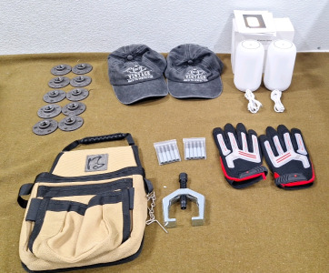 (1) Tool Pouch, (1) Pitman Arm Puller, (10) Magnetic Bit Holders & More