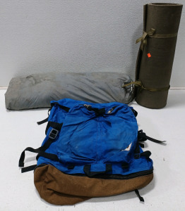 (1) Tent (1) Nylon Hiking Backpack (1) Sleeping Mat