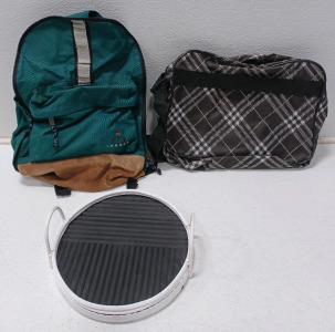 (1) Mini Backpack (1) Mini Tote Bag (1) Small Tray