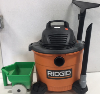Ridgid 34.1 Litres Shop Vac ..Seed Spredder