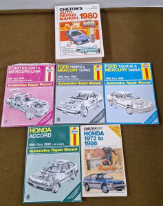 (5) Chilton Manuals