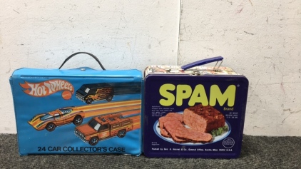 Spam Lunch Box, Hotwheels 24 Car Collector&rsquo;s Case