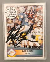 Bob Griese 1992 Autographed Card (Unverified), (4) Tom Brady And (4) Dan Marino Collectible Cards - 3