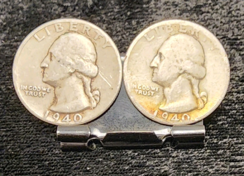 (2) 1940 90% Silver Quarters— Verified Authentic