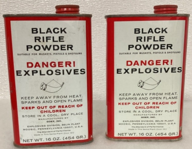 (3) Partial Containers Of Black Rifle Powder