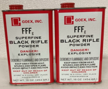 (2) Partial Tins Of FFFg Superfine Black Rifle Powder