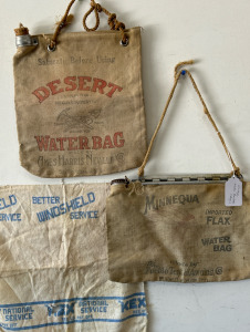 Vintage Water Bags & Windshield Cloth