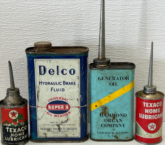 Vintage Oil Cans, Lubricants & Paste Tins