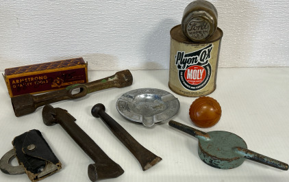 Vintage Tools, Ashtray & Ford Threaded Dust Cover