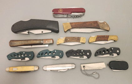 Pocket Knives- Assortment Of Sizes Shapes And Styles