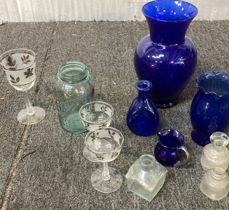 Assorted Glassware. Bb20