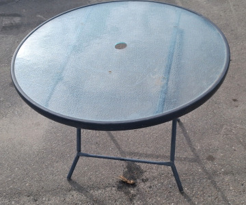 Glass Round Table