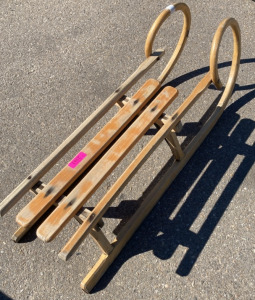 Vintage Wooden Tobaggan Sled