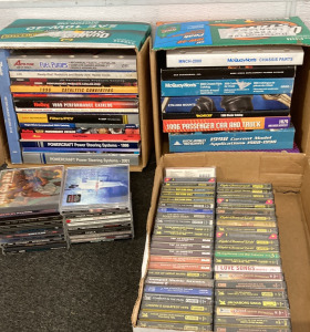 Hip Hop CDs, 10+ Automotive guides, 25 + Cassettes