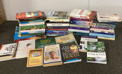 Large Selection Of Christian Books, Self Help Books And Bibles