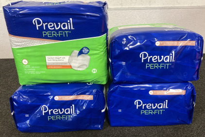 (4 Bags Of 14) Prevail Per-Fit XL Protective Underwear