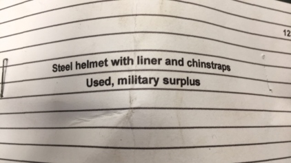 Military Steel Helmet W/ Liner