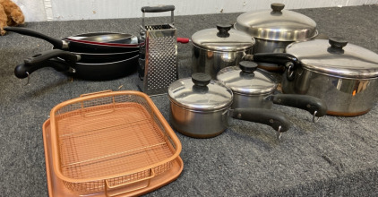 Gotham Steel Pro Grill Crisper, Revere Ware Pots, And More BB17