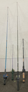 (2) TEBCO Fishing Rods, (2) G.I JOE FISHING Rod