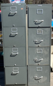 (2) Filing cabinets