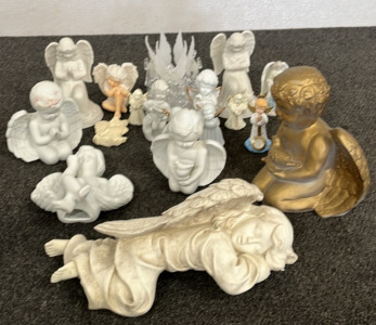 Porcelain And Glass Angel Decor