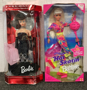 (2) Vintage 1994 Barbies- Solo In The Spotlight Special Edition Barbie And Hot Skatin Barbie