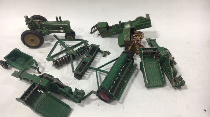 Vintage Model Tractor and Accessories