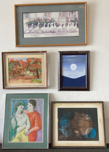 (5) Various Sized Paintings