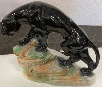 Panther Glass Lamp, Works