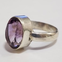 $200 Silver Amethyst Ring - 4