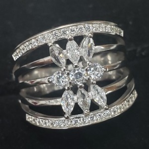 $120 Silver CZ Ring