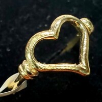 $400 10K 1.21G Heart Shape Size 4.75 Ring