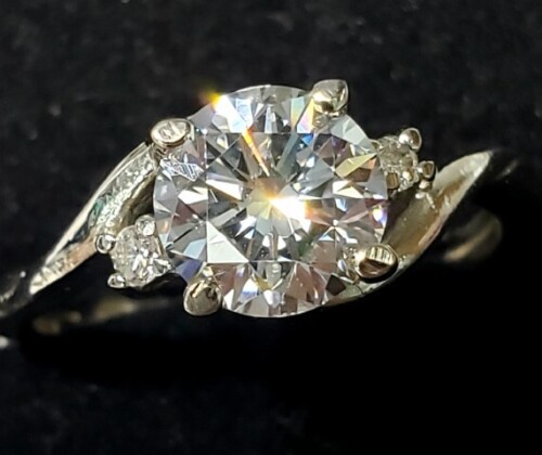 $4465 14K Lab Grown Diamond 1.30Ct Natural Diamond (0.06ct) Ring