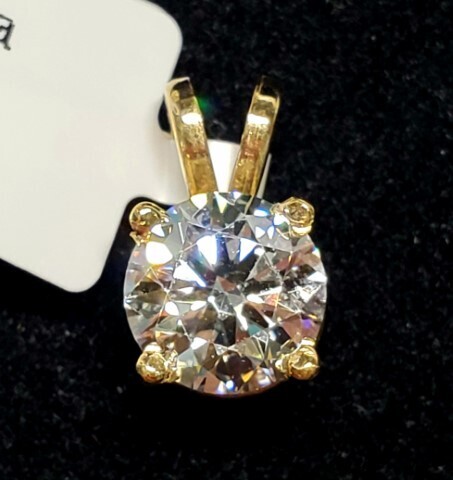 $4930 14K Lab Grown Diamond (1.08ct) Pendant