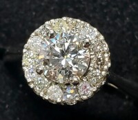 $2765 14K Lab And Natural Diamond(0.8ct) Ring