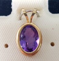 $240 10K Amethyst Pendant