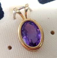 $240 10K Amethyst Pendant - 2