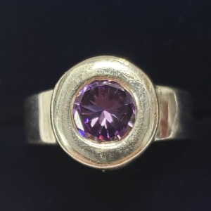 $60 Silver CZ Ring
