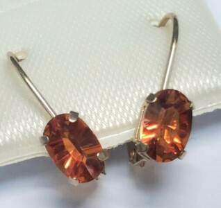 $400 10K Mystic Topaz Earrings