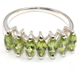 Silver Peridot(1.25ct) Ring