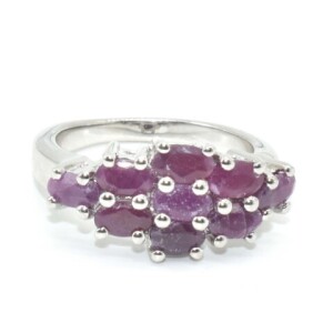 Silver Ruby(3.7ct) Ring